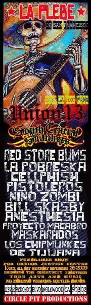 la plebe, union 13, south central skankers, red store bums, more ska bands