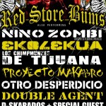 Red Store Bums, Nino Zombi, Ekolekua and more at The Blue Cafe in Long Beach